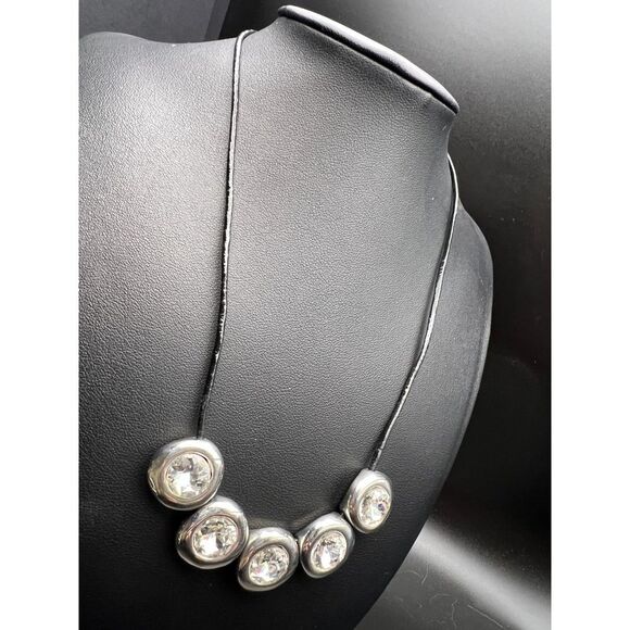 Chico's Crystal Circle Necklace - Picture 4 of 5